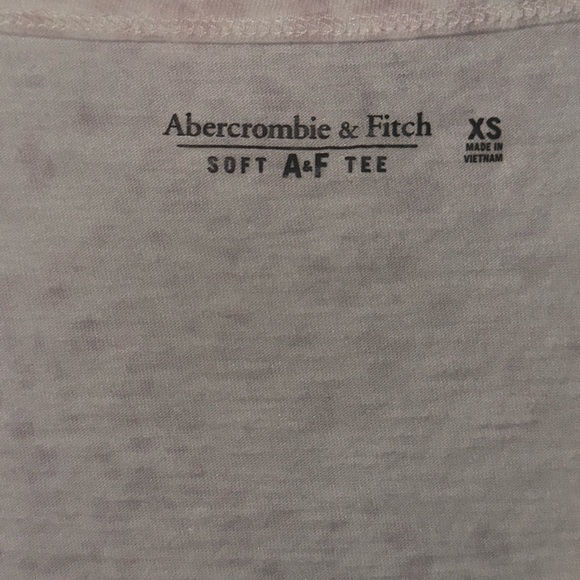 Abercrombie & Fitch Soft tee-purple/cream-size XS - Picture 2 of 7